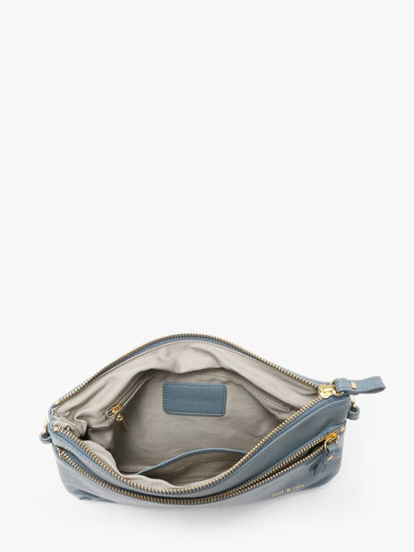 Cross Body Tas Vicky Leder Nat et nin Blauw vintage VICKY ander zicht 3